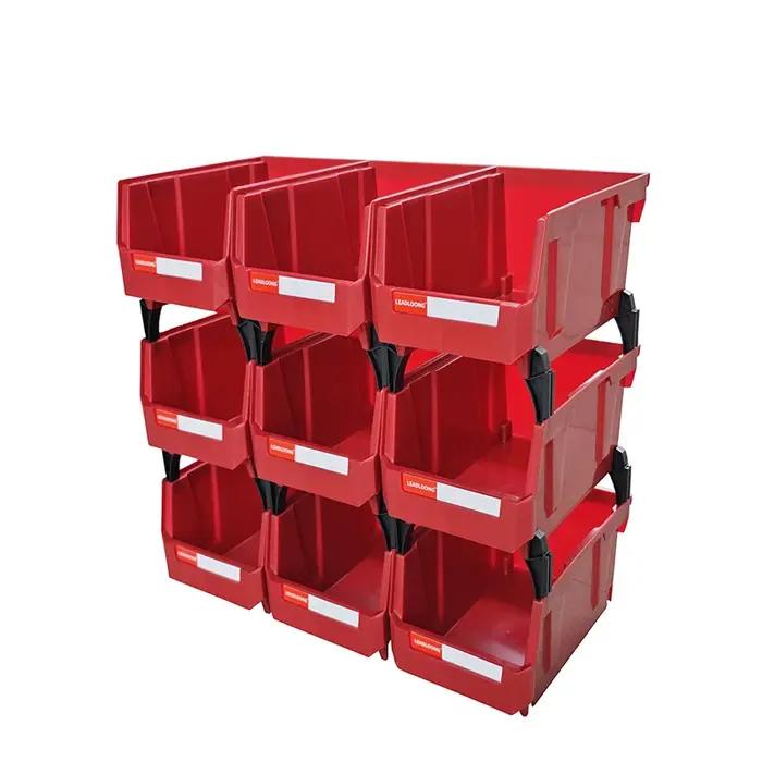 Bacs de rangement empilables en plastique, boîtes de rangement à vis, organisateur de rangement de p