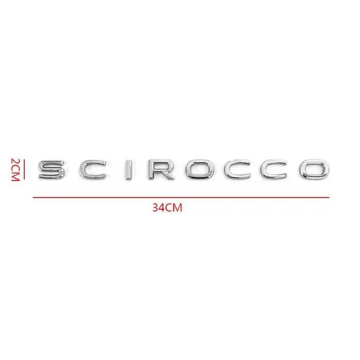 Emblèmes de voiture Scirocco de haute qualité en plastique ABS pour la décoration du coffre