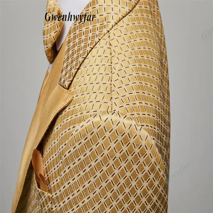 Gwenhwyfar blé-or modèles costumes pour hommes 2026 automne costumes de fête comprenant plaine or re