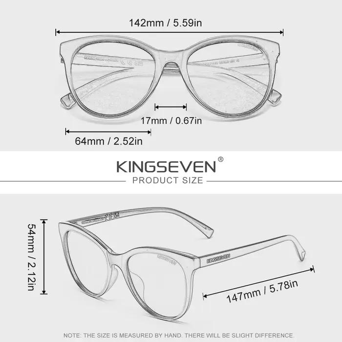 KINGSEVEN Nouvelles Lunettes de Soleil de Luxe pour Femmes, Protection UV400 Polarisée, Style Tendan