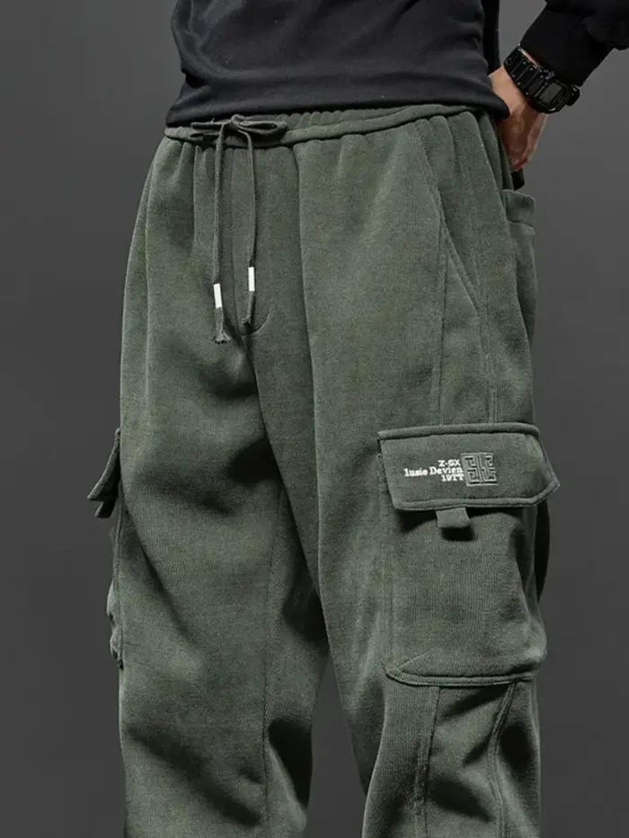 Pantalon décontracté à taille élastique pour homme, droit, proximité, wstring, harem, jogging, sport