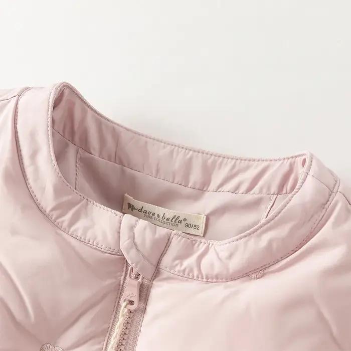 Dave Bella enfants filles Parka hauts hiver mode confortable duvet de canard blanc enfants doux mign