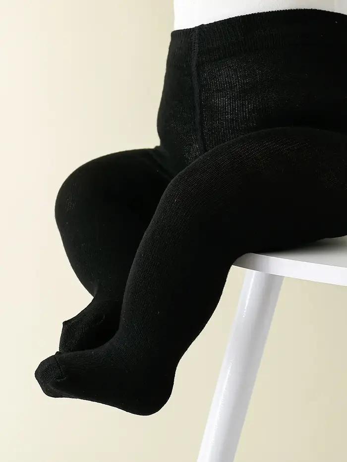 Nouveau bébé filles collants nouveau-né taille élastique couleur unie bas Slim Fit chaussettes colla