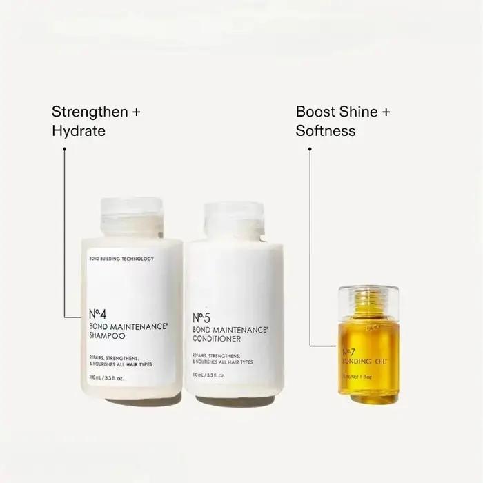 Série de soins capillaires Shine Hair Kit N°3, 4, 5, 6, 7 : Masque capillaire, Shampooing, Après-sha