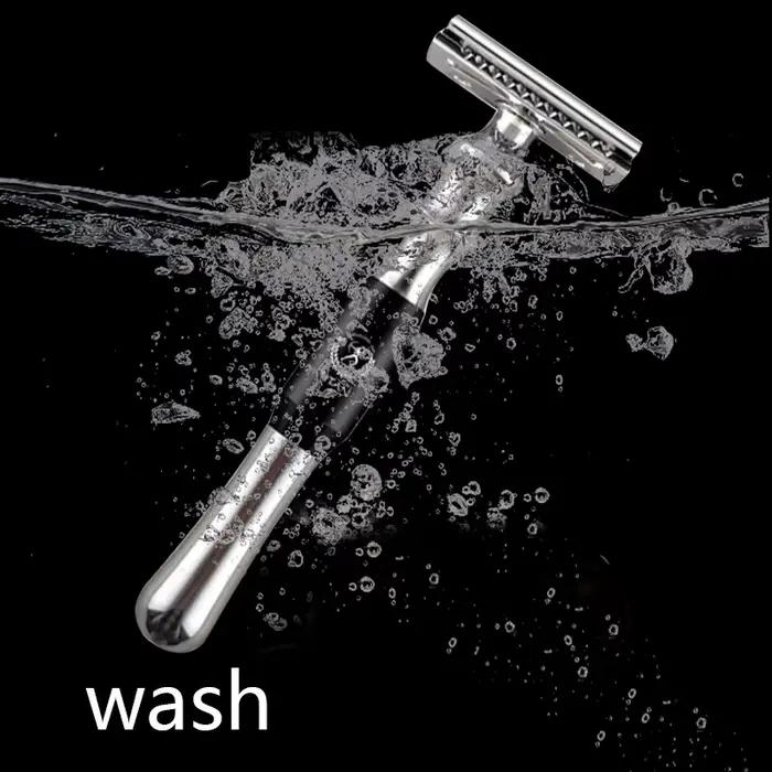 Titan-Rasoir de sécurité en T pour homme, manche en métal, machine de rasage à lame de subdivision,