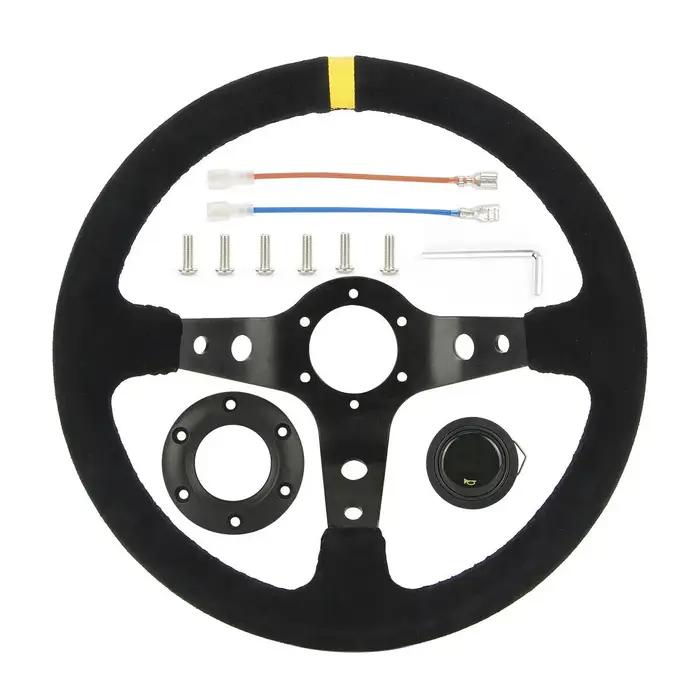 Volant de voiture universel 350mm 14 pouces, jeu de course à dérive, PCD 70mm pour Logitech G29 G920