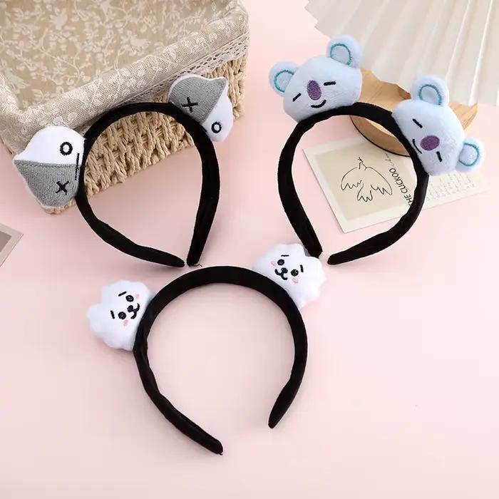 Bandeau BT21 koya RJ Shooky Man Tata Chimmy Cooky, dessin animé créatif, poupée mignonne, bandeau de