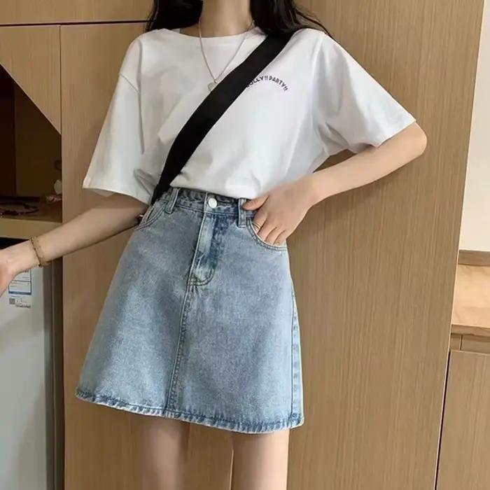 Été Denim jupe courte pour femmes haute Wiast Sexy sac serré jupes de hanche dame coupe ajustée Y2K