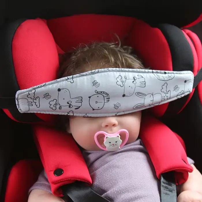 Support de tête de siège de voiture positionneur de sommeille oreillers de sécurité pour bébé poussette parc réglable garçon fille