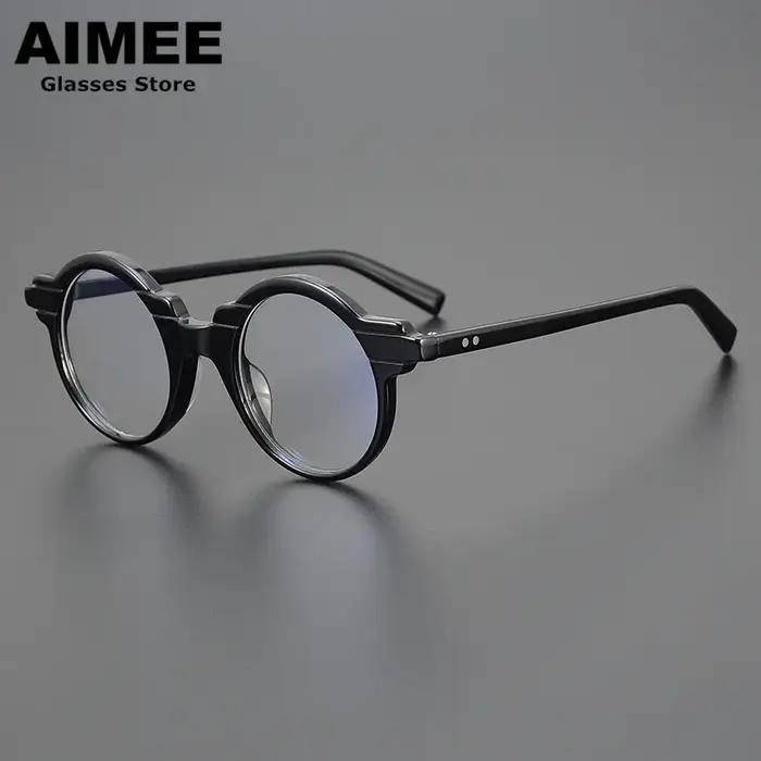 Lunettes en acétate faites à la main pour hommes et femmes, lunettes optiques de personnalité, lunet