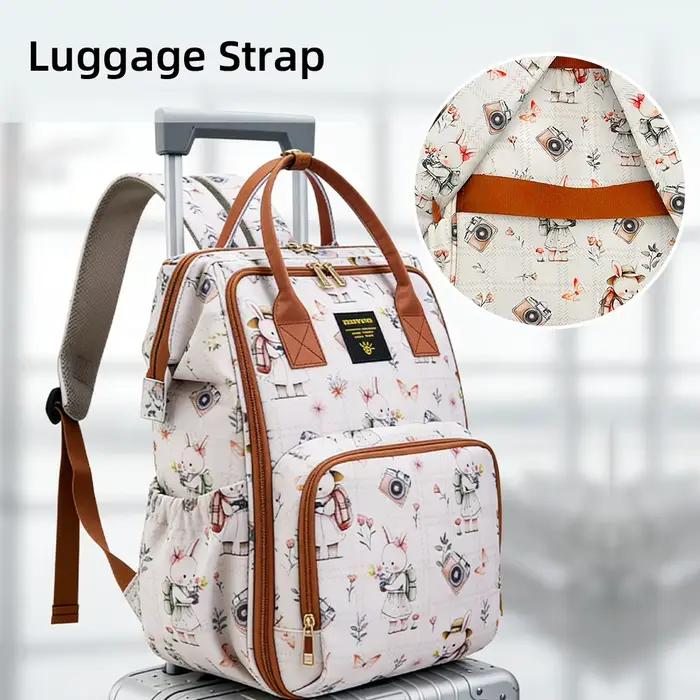 Sac à dos pour couches Sunveno de grande capacité – Sac de maternité élégant avec poches multifoncti