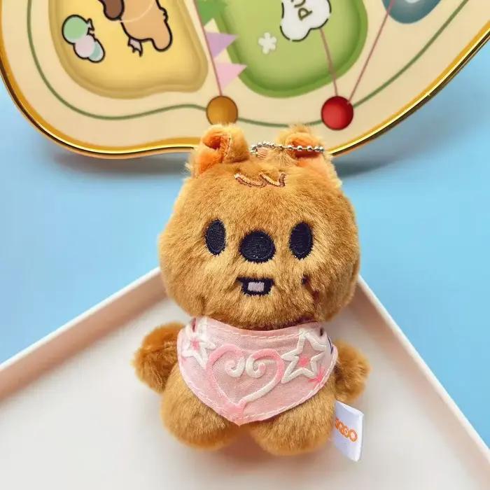 SKZOO – porte-clés en peluche pour enfants errants, écharpe d'eau, oeil de haricot Li Longfu, penden