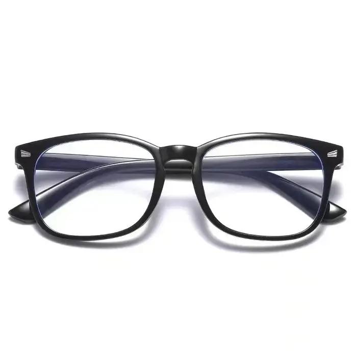 Lunettes anti-lumière bleue classiques carrées pour hommes et femmes, tendance, adaptées à un usage
