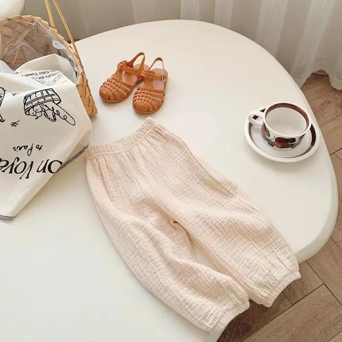 Printemps été pantalon résistant aux moustiques enfant en bas âge nouveau pantalon ample décontracté