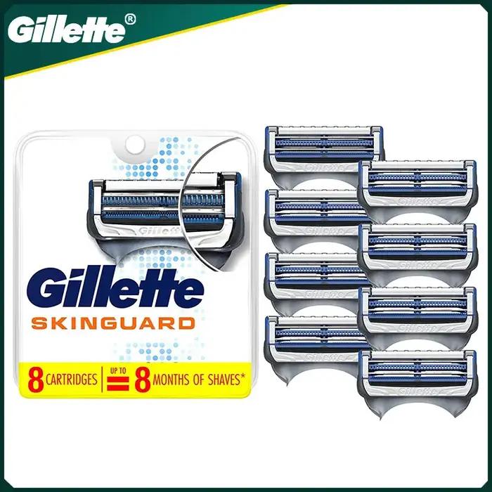 Gillette-SkinGuard Original pour Homme, Recharge de Lame de Rasoir, 2 Couches pour Peau Sensible, Ra
