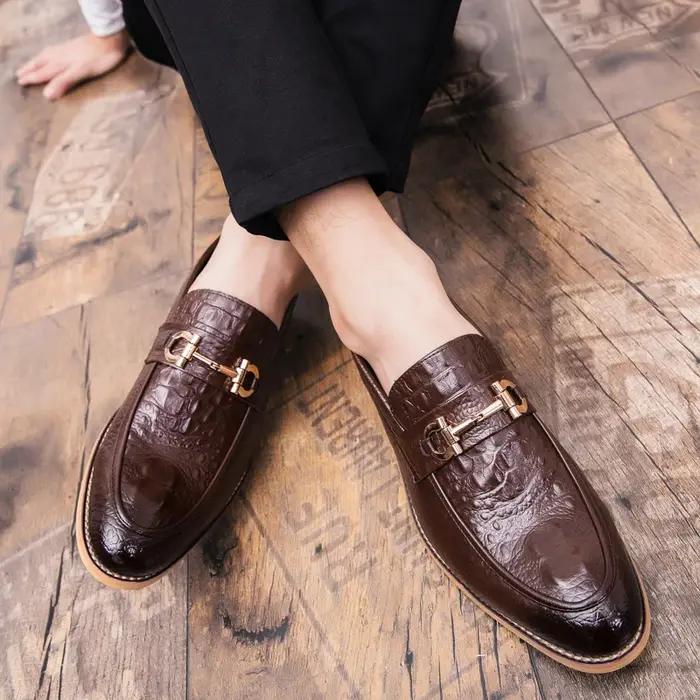 Tendance chaussures en cuir Social hommes fête de mariage bureau en cuir chaussures habillées pour h