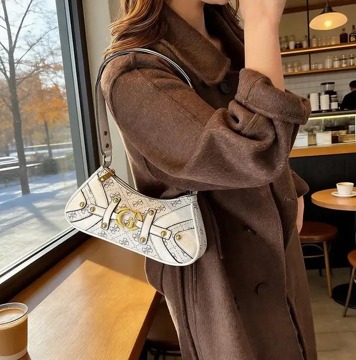 Sac fourre-tout simple et élégant pour femme, sac à bandoulière en cuir de créateur, sac à épaule te