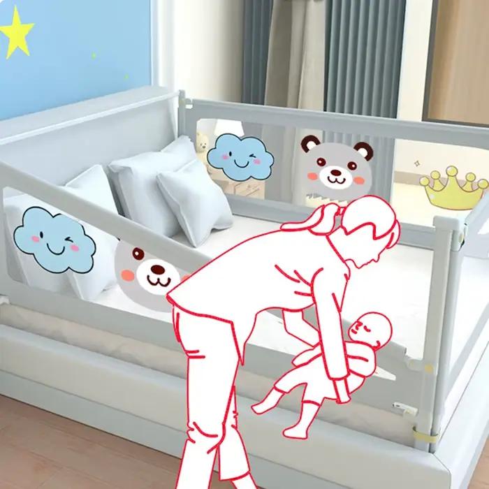 IMBABY garde-corps lit protecteurs berceau relevables main courante réglable sécurité enfants lavable