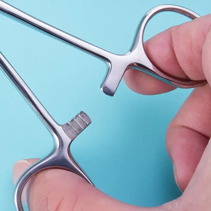 Outil de maintien d'ancre cutanée en acier chirurgical stérile, pince à épiler, pince à disque profe