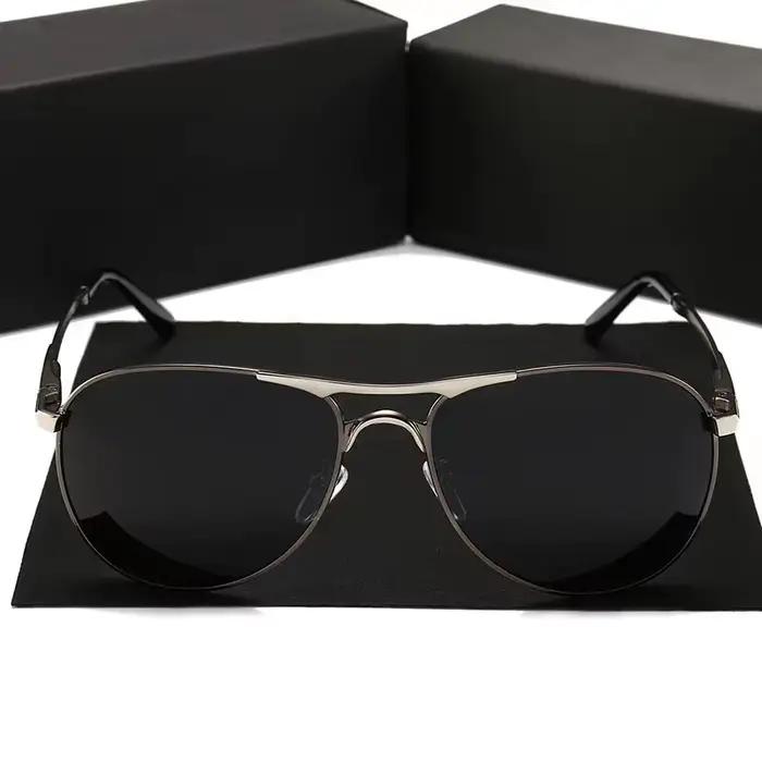 Lunettes de soleil polarisées pilote de luxe pour hommes et femmes, pour la conduite, la pêche, rétr