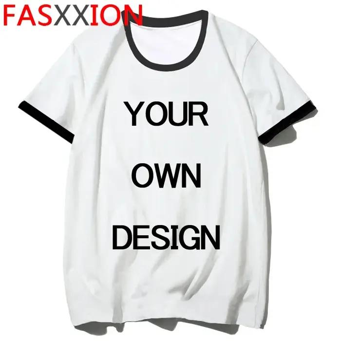 Personnalisé votre Photo ou Logo votre propre conception T-shirt hommes femmes unisexe T-shirt décon