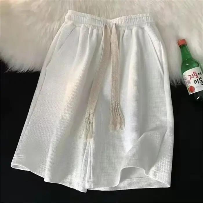 Short d'été solide et respirant pour hommes, marque tendance, léger, cordon de serrage, basket-ball,