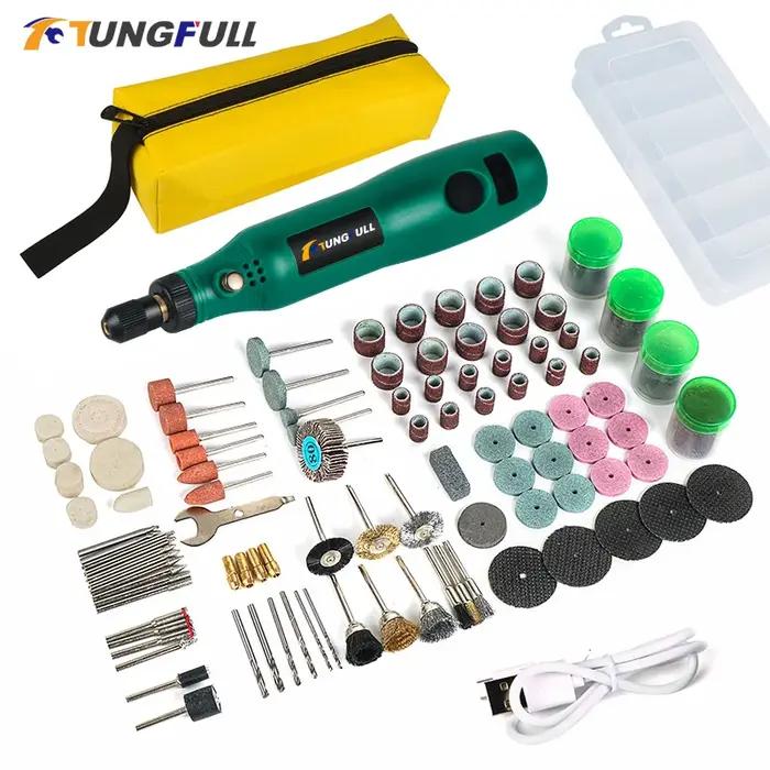 Mini outil rotatif perceuse sans fil, pour graveur Dremel sans fil perceuse électrique gravure sans