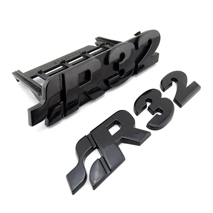 Emblème de grille brillante pour VW Golf R32, Golf 4, Golf 5, Boot Logo, Mm, 1999-2008